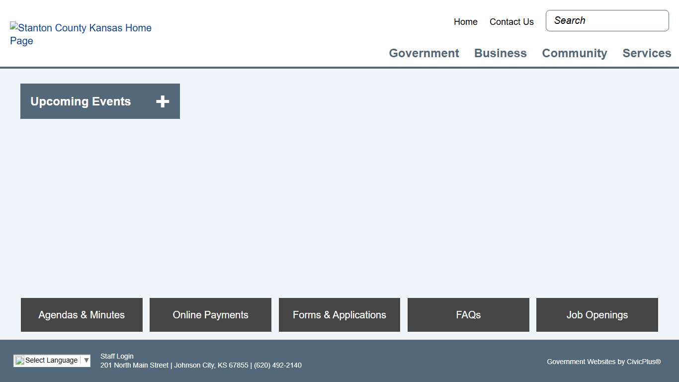 Home Page Stanton County KS
